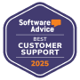 Software Advice Best Customer Support 2025 award